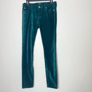7 For All Mankind Teal Skinny Pants